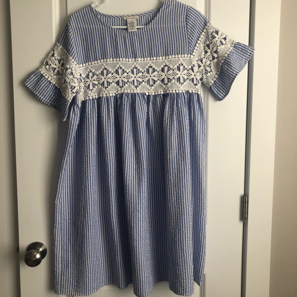 Shop Stevie striped dress
